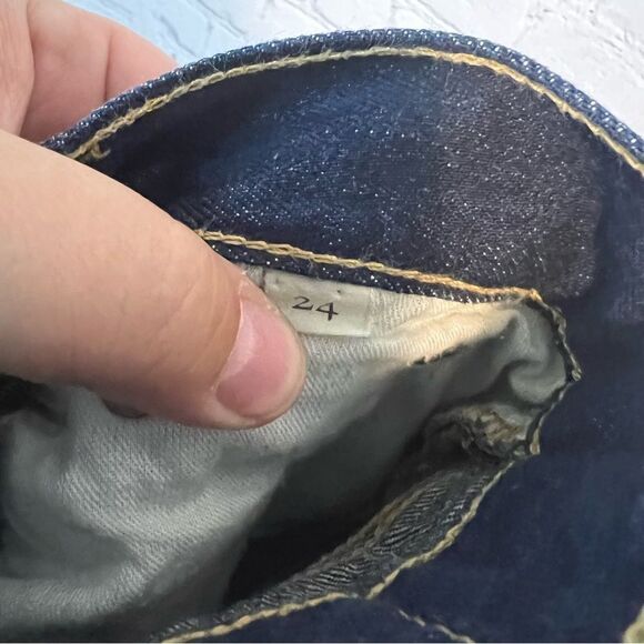 ABLE The Slouch Dark Wash Straight Leg Jeans size 24 - Picture 7 of 8